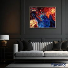 Laden Sie das Bild in den Galerie-Viewer, Diamond Painting | Diamond Painting - Fireworks in New York | cities Diamond Painting Cities | FiguredArt
