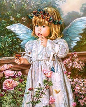 Laden Sie das Bild in den Galerie-Viewer, Diamond Painting, Engel im Garten
