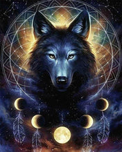 Laden Sie das Bild in den Galerie-Viewer, Diamond Painting, Dunkler Wolf