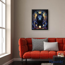 Laden Sie das Bild in den Galerie-Viewer, Diamond Painting | Diamond Painting - Dark Wolf | animals Diamond Painting Animals | FiguredArt
