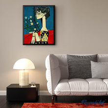 Laden Sie das Bild in den Galerie-Viewer, Diamond Painting | Diamond Painting - Women Abstract Profile | Diamond Painting Famous Paintings famous paintings | FiguredArt