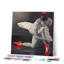 Laden Sie das Bild in den Galerie-Viewer, Diamond Painting | Diamond Painting - Ballerina and Red Pointe Shoes | dance Diamond Painting Dance | FiguredArt