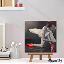 Laden Sie das Bild in den Galerie-Viewer, Diamond Painting | Diamond Painting - Ballerina and Red Pointe Shoes | dance Diamond Painting Dance | FiguredArt