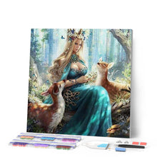 Laden Sie das Bild in den Galerie-Viewer, Diamond Painting | Diamond Painting - Fairy and Fawns in the Forest | animals Diamond Painting Animals | FiguredArt