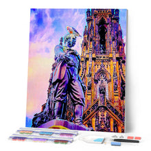 Laden Sie das Bild in den Galerie-Viewer, Diamond Painting – Edinburgh Statue – 40 x 50 cm auf Keilrahmen gespannt | Figured'Art