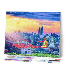 Laden Sie das Bild in den Galerie-Viewer, Diamond Painting – Buddha Bangkok – 40 x 50 cm auf Keilrahmen gespannt | Figured'Art