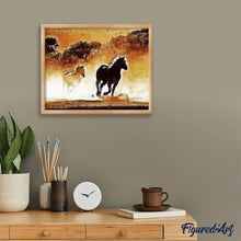 Laden Sie das Bild in den Galerie-Viewer, Diamond Painting – Wilde Pferde – 40 x 50 cm auf Keilrahmen gespannt | Figured'Art
