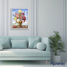 Laden Sie das Bild in den Galerie-Viewer, Diamond Painting – Blumenstrauß – Ambrosius Bosschaert – 40 x 50 cm auf Keilrahmen gespannt | Figured'Art