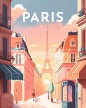 Laden Sie das Bild in den Galerie-Viewer, Diamond Painting – Reiseplakat Paris I – 40 x 50 cm auf Keilrahmen gespannt