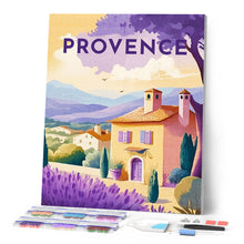 Laden Sie das Bild in den Galerie-Viewer, Diamond Painting – Reiseplakat Provence