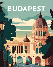 Laden Sie das Bild in den Galerie-Viewer, Diamond Painting – Reiseplakat Budapest