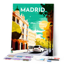 Laden Sie das Bild in den Galerie-Viewer, Diamond Painting – Reiseplakat Madrid