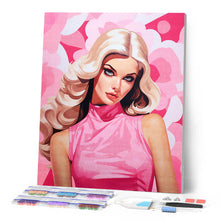 Laden Sie das Bild in den Galerie-Viewer, Diamond Painting - Blonde Diva in Pink