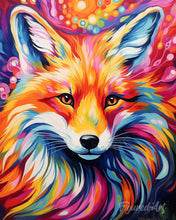 Laden Sie das Bild in den Galerie-Viewer, Diamond Painting - Fuchs Farbenfroh Abstrakt