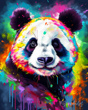 Laden Sie das Bild in den Galerie-Viewer, Diamond Painting - Panda Farbenfroh Abstrakt