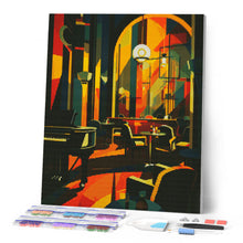 Laden Sie das Bild in den Galerie-Viewer, Diamond Painting - Art-Deco-Club – 40 x 50 cm auf Keilrahmen gespannt