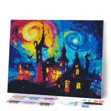 Laden Sie das Bild in den Galerie-Viewer, Diamond Painting - Fantasie Schloss – 40 x 50 cm auf Keilrahmen gespannt