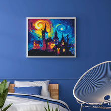 Laden Sie das Bild in den Galerie-Viewer, Diamond Painting - Fantasie Schloss – 40 x 50 cm auf Keilrahmen gespannt