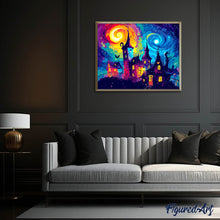 Laden Sie das Bild in den Galerie-Viewer, Diamond Painting - Fantasie Schloss – 40 x 50 cm auf Keilrahmen gespannt
