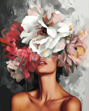 Laden Sie das Bild in den Galerie-Viewer, Diamond Painting - Schönheit hinter Blumen