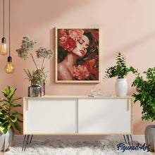 Laden Sie das Bild in den Galerie-Viewer, Diamond Painting - Kamelien Schlafende Schönheit