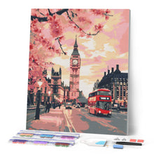Laden Sie das Bild in den Galerie-Viewer, Diamond Painting - London in voller Blüte – 40 x 50 cm auf Keilrahmen gespannt