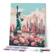Laden Sie das Bild in den Galerie-Viewer, Diamond Painting - New York in voller Blüte – 40 x 50 cm auf Keilrahmen gespannt