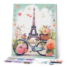 Laden Sie das Bild in den Galerie-Viewer, Diamond Painting - Paris in voller Blüte – 40 x 50 cm auf Keilrahmen gespannt