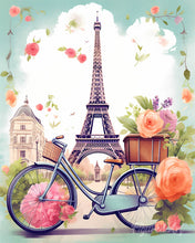Laden Sie das Bild in den Galerie-Viewer, Diamond Painting - Paris in voller Blüte – 40 x 50 cm auf Keilrahmen gespannt