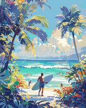 Laden Sie das Bild in den Galerie-Viewer, Diamond Painting - Sonniger Strandtag
