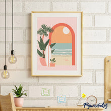 Laden Sie das Bild in den Galerie-Viewer, Diamond Painting - Bogen zum Meer