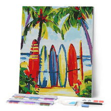 Laden Sie das Bild in den Galerie-Viewer, Diamond Painting - Bunte Surfbretter