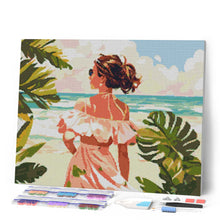 Laden Sie das Bild in den Galerie-Viewer, Diamond Painting - Liebliches Mädchen am Meer