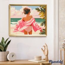 Laden Sie das Bild in den Galerie-Viewer, Diamond Painting - Genieße den Strand – 40 x 50 cm auf Keilrahmen gespannt