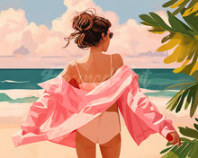 Laden Sie das Bild in den Galerie-Viewer, Diamond Painting - Genieße den Strand – 40 x 50 cm auf Keilrahmen gespannt