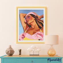 Laden Sie das Bild in den Galerie-Viewer, Diamond Painting - Sonnengeküsstes Mädchen
