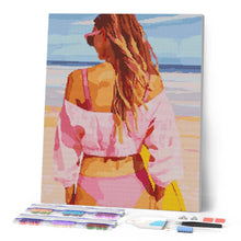Laden Sie das Bild in den Galerie-Viewer, Diamond Painting - Strandtag mit Stil