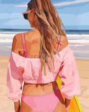 Laden Sie das Bild in den Galerie-Viewer, Diamond Painting - Strandtag mit Stil