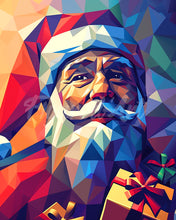 Laden Sie das Bild in den Galerie-Viewer, Diamond Painting - Polygon-Weihnachtsmann