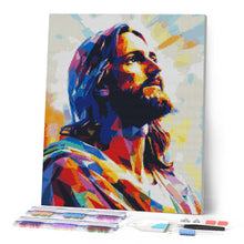Laden Sie das Bild in den Galerie-Viewer, Diamond Painting - Strahlende Herrlichkeit Jesu – 40 x 50 cm auf Keilrahmen gespannt