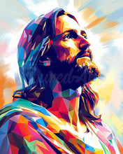 Laden Sie das Bild in den Galerie-Viewer, Diamond Painting - Strahlende Herrlichkeit Jesu – 40 x 50 cm auf Keilrahmen gespannt