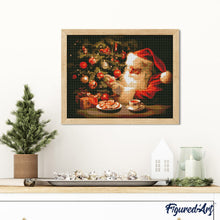 Laden Sie das Bild in den Galerie-Viewer, Diamond Painting - Fröhlicher Abend des Weihnachtsmanns – 40 x 50 cm auf Keilrahmen gespannt