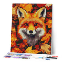 Laden Sie das Bild in den Galerie-Viewer, Diamond Painting - Fuchs in Herbstblättern