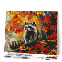 Laden Sie das Bild in den Galerie-Viewer, Diamond Painting - Herbst-Waschbär