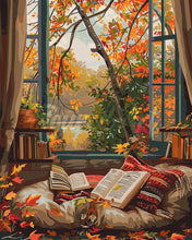 Laden Sie das Bild in den Galerie-Viewer, Diamond Painting - Gemütliches Herbstlesen