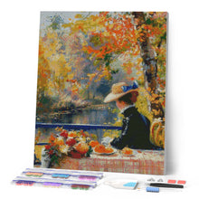 Laden Sie das Bild in den Galerie-Viewer, Diamond Painting - Von Renoir inspirierte Herbst-Dame