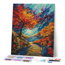 Laden Sie das Bild in den Galerie-Viewer, Diamond Painting - Surrealer Herbst inspiriert von Van Gogh
