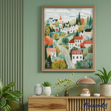 Laden Sie das Bild in den Galerie-Viewer, Diamond Painting - Grünes Traumdorf