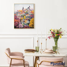 Laden Sie das Bild in den Galerie-Viewer, Diamond Painting - Violettes Traumdorf