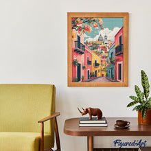 Laden Sie das Bild in den Galerie-Viewer, Diamond Painting - Lebhafte Mittelmeer-Gasse